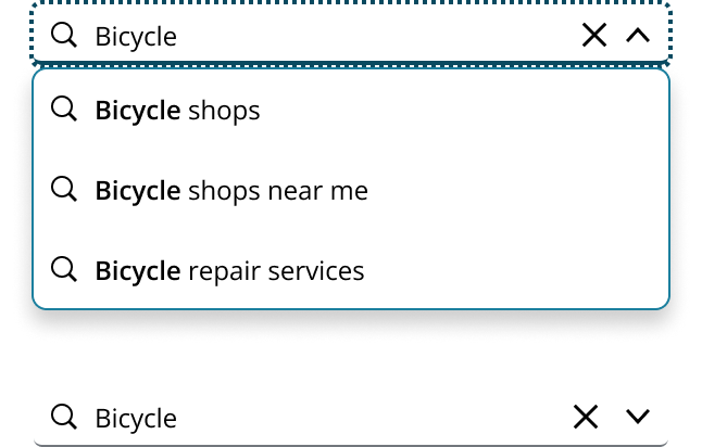 Example of direct submission in free text search